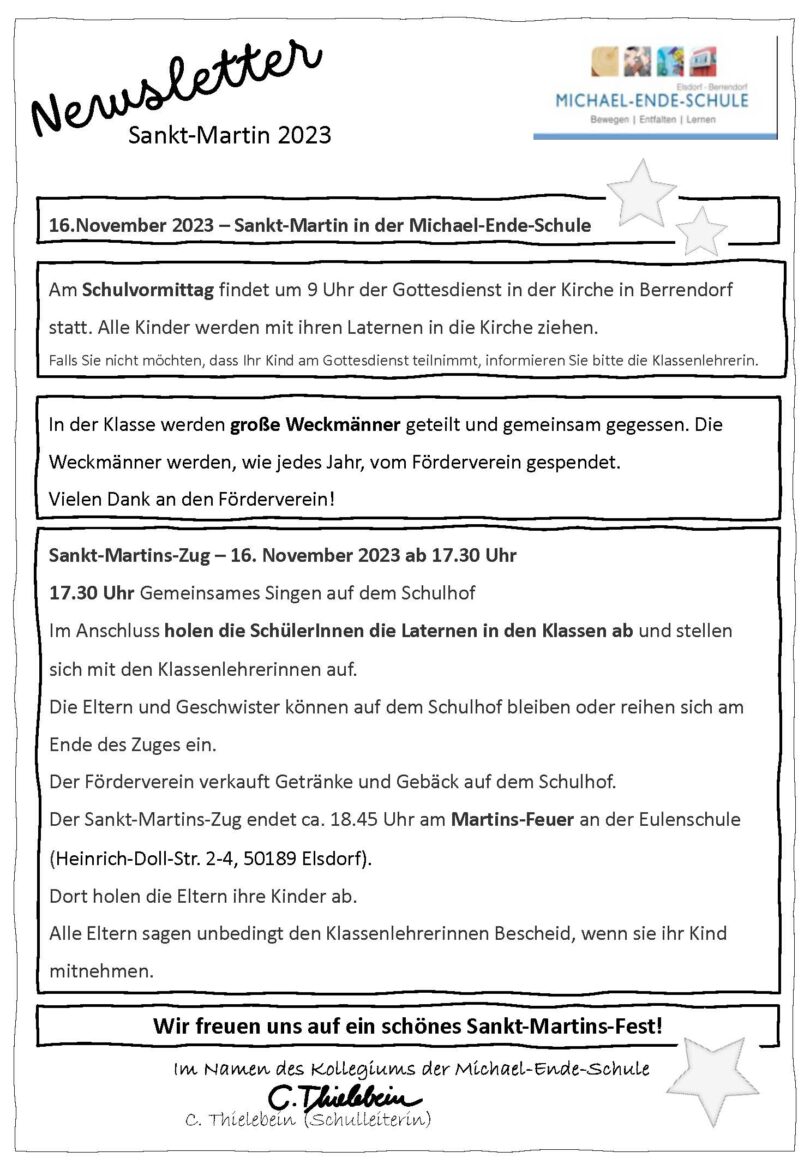 Newsletter Sankt-Martin 2023 – Entwurf