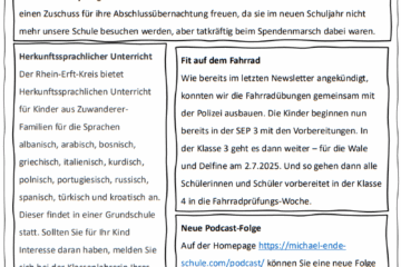 Newsletter Juni 2025 Newsletter Juni 2025