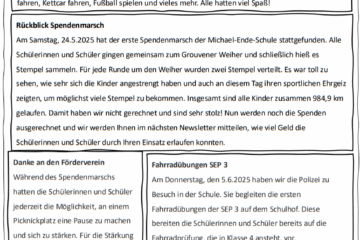 Newsletter Mai 2025