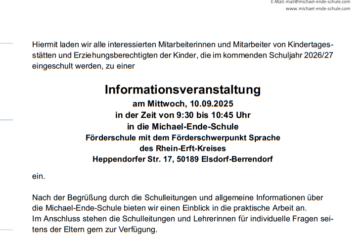 Infoveranstaltung MES 2025