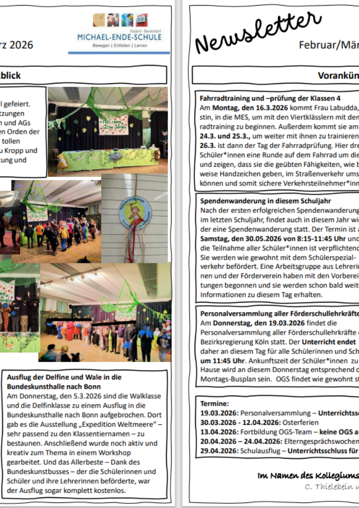 Newsletter Februar März 2026