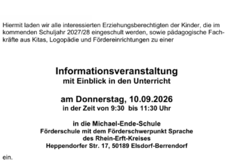 Informationsveranstaltung 26 27